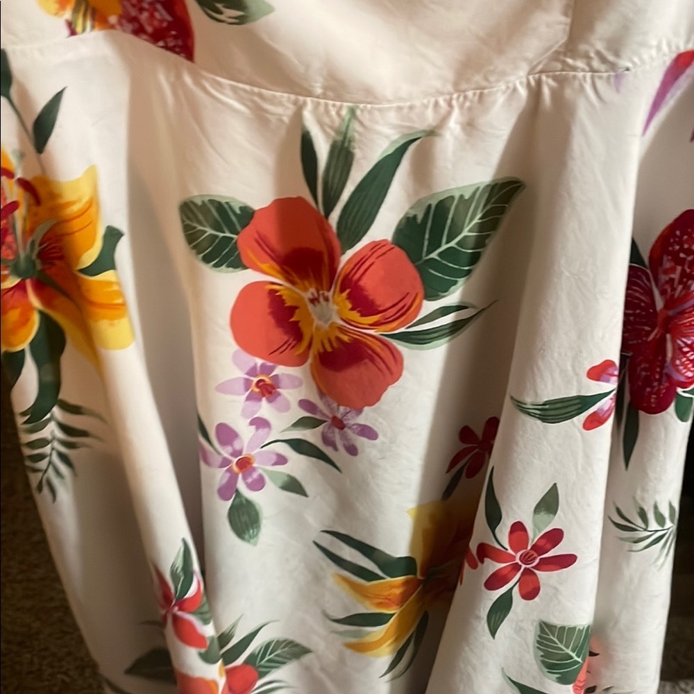 Old Navy Thin Straps White Floral Mini Dress - Picture 3 of 6